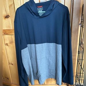 LLBean Men’s  XXL shirt navy and grey